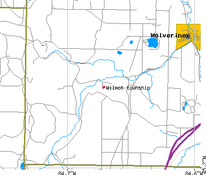 Wilmot township, MI map