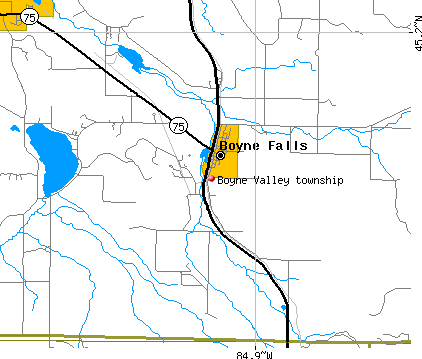 Boyne Valley township, MI map