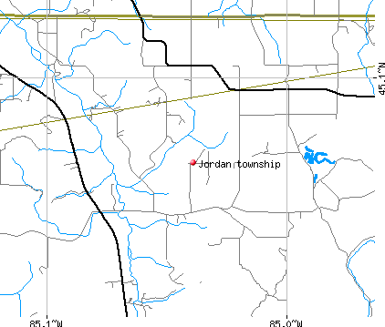 Jordan township, MI map