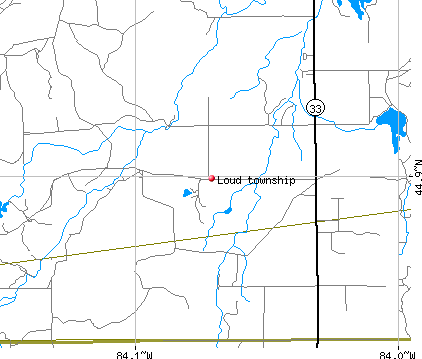 Loud township, MI map