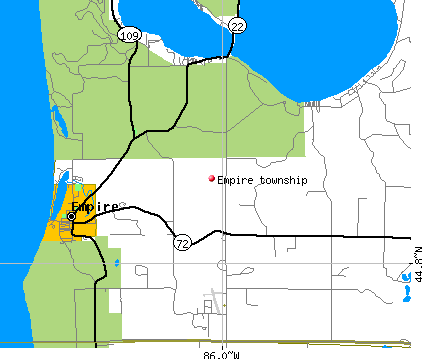 Empire township, MI map