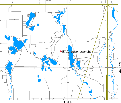 Blue Lake township, MI map