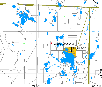 Almira township, MI map