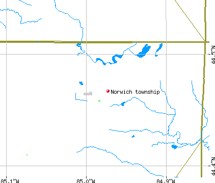 Norwich township, MI map