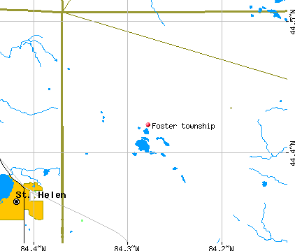 Foster township, MI map