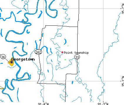 Point township, AR map