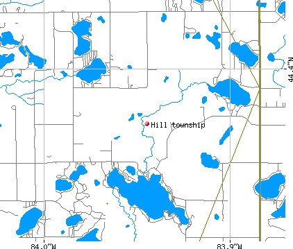 Hill township, MI map