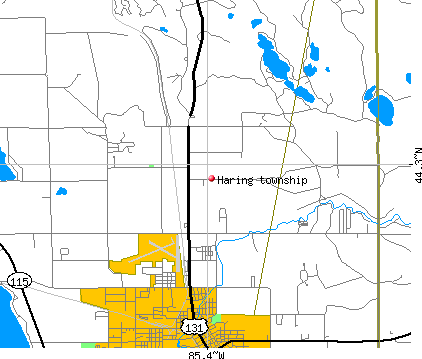 Haring township, MI map