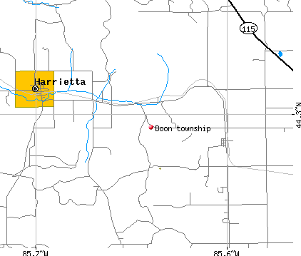 Boon township, MI map