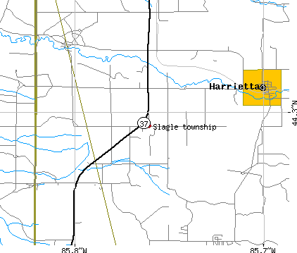 Slagle township, MI map