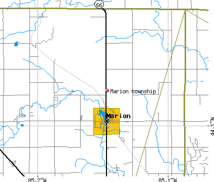 Marion township, MI map
