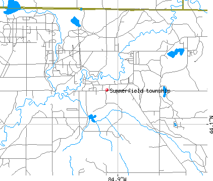 Summerfield township, MI map