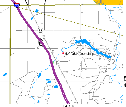 Moffatt township, MI map
