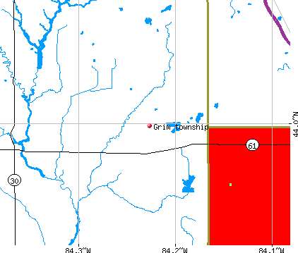 Grim township, MI map