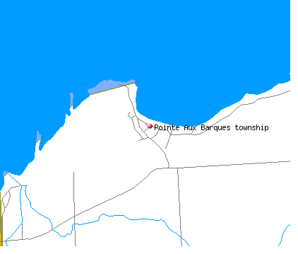 Pointe Aux Barques township, MI map