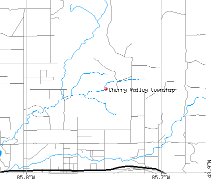 Cherry Valley township, MI map