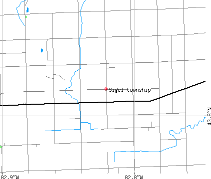 Sigel township, MI map