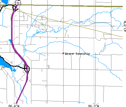 Weare township, MI map