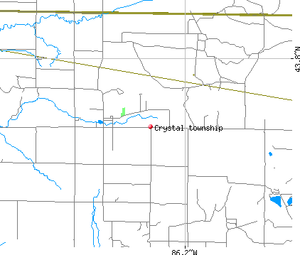 Crystal township, MI map