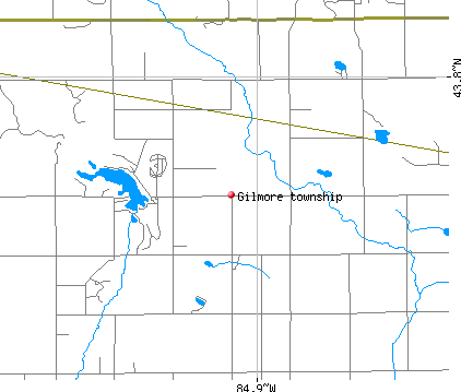 Gilmore township, MI map