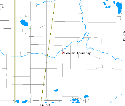 Beaver township, MI map