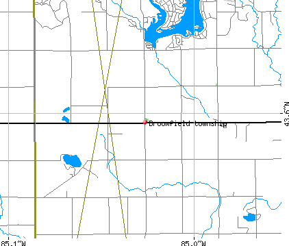 Broomfield township, MI map