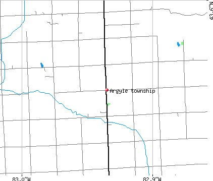 Argyle township, MI map