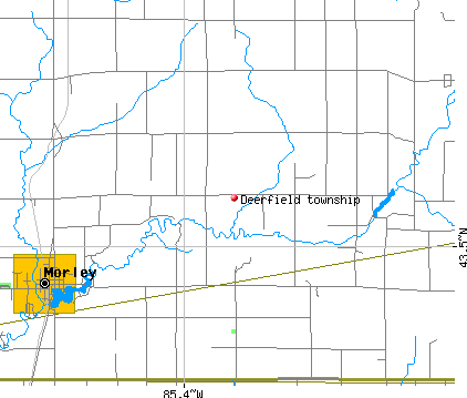 Deerfield township, MI map