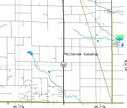 Millbrook township, MI map