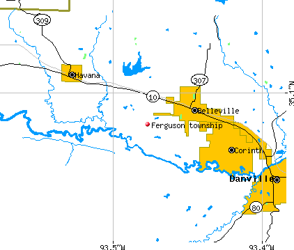 Ferguson township, AR map