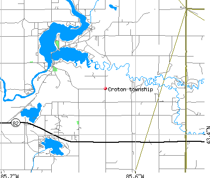 Croton township, MI map