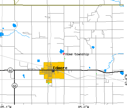 Home township, MI map