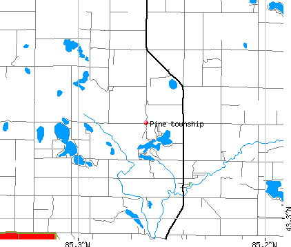 Pine township, MI map