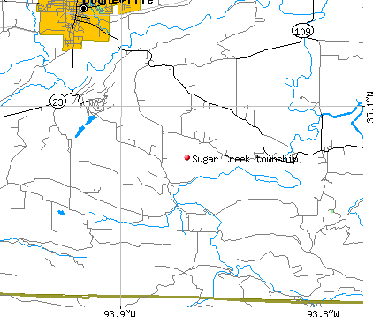 Sugar Creek township, AR map
