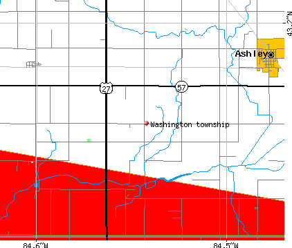 Washington township, MI map