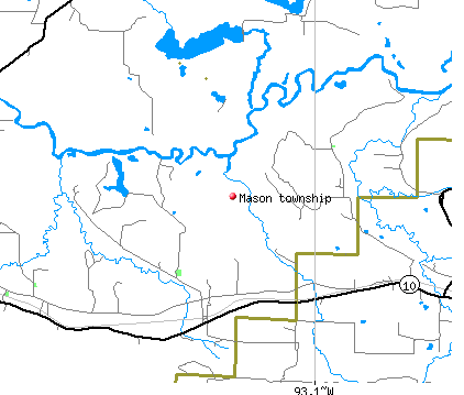 Mason township, AR map