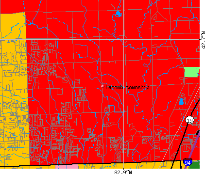 Macomb township, MI map