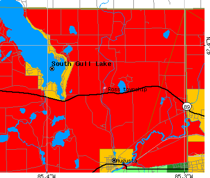 Ross township, MI map