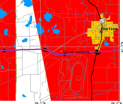 Sylvan township, MI map