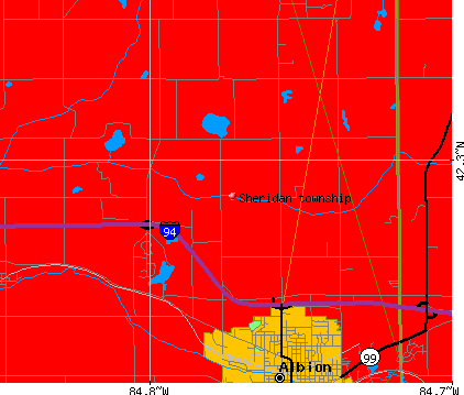 Sheridan township, MI map