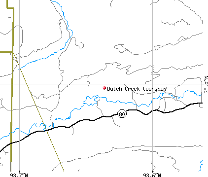 Dutch Creek township, AR map