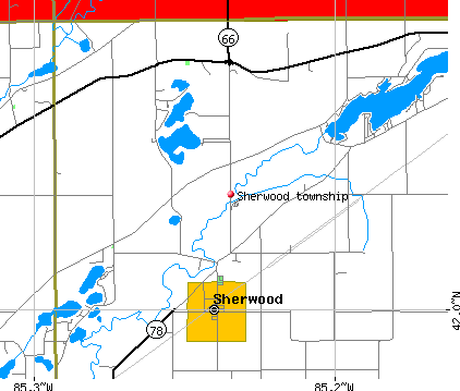 Sherwood township, MI map