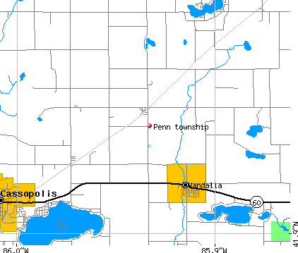 Penn township, MI map