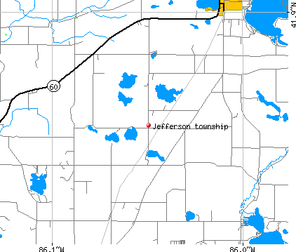 Jefferson township, MI map