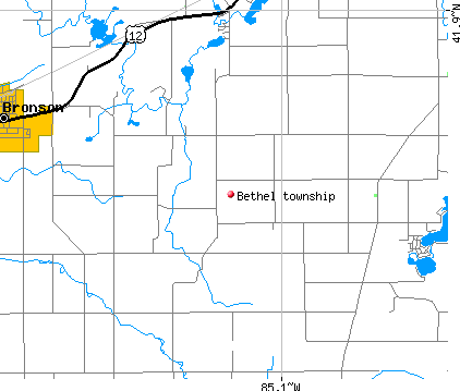 Bethel township, MI map
