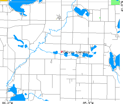Calvin township, MI map