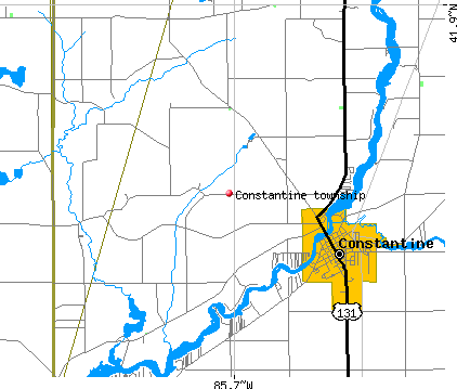 Constantine township, MI map
