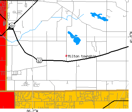 Milton township, MI map