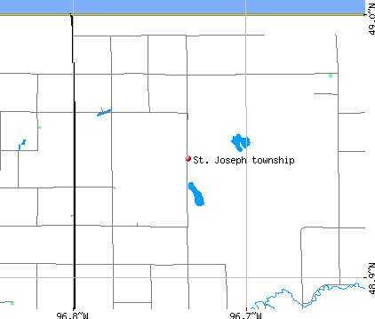 St. Joseph township, MN map