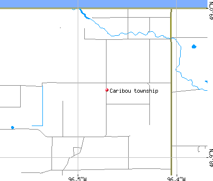 Caribou township, MN map